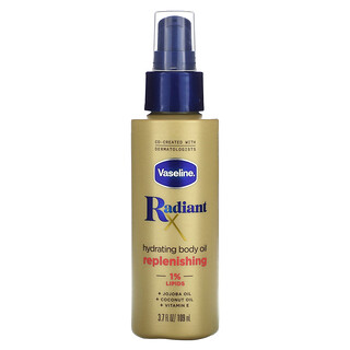 Vaseline, RadiantX, Aceite corporal hidratante, 109 ml (3,7 oz. Líq.)