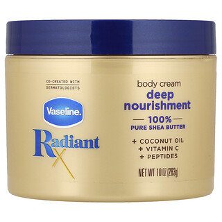 Vaseline, RadiantX, крем для тела с глубоким питанием, 283 г (10 унций)