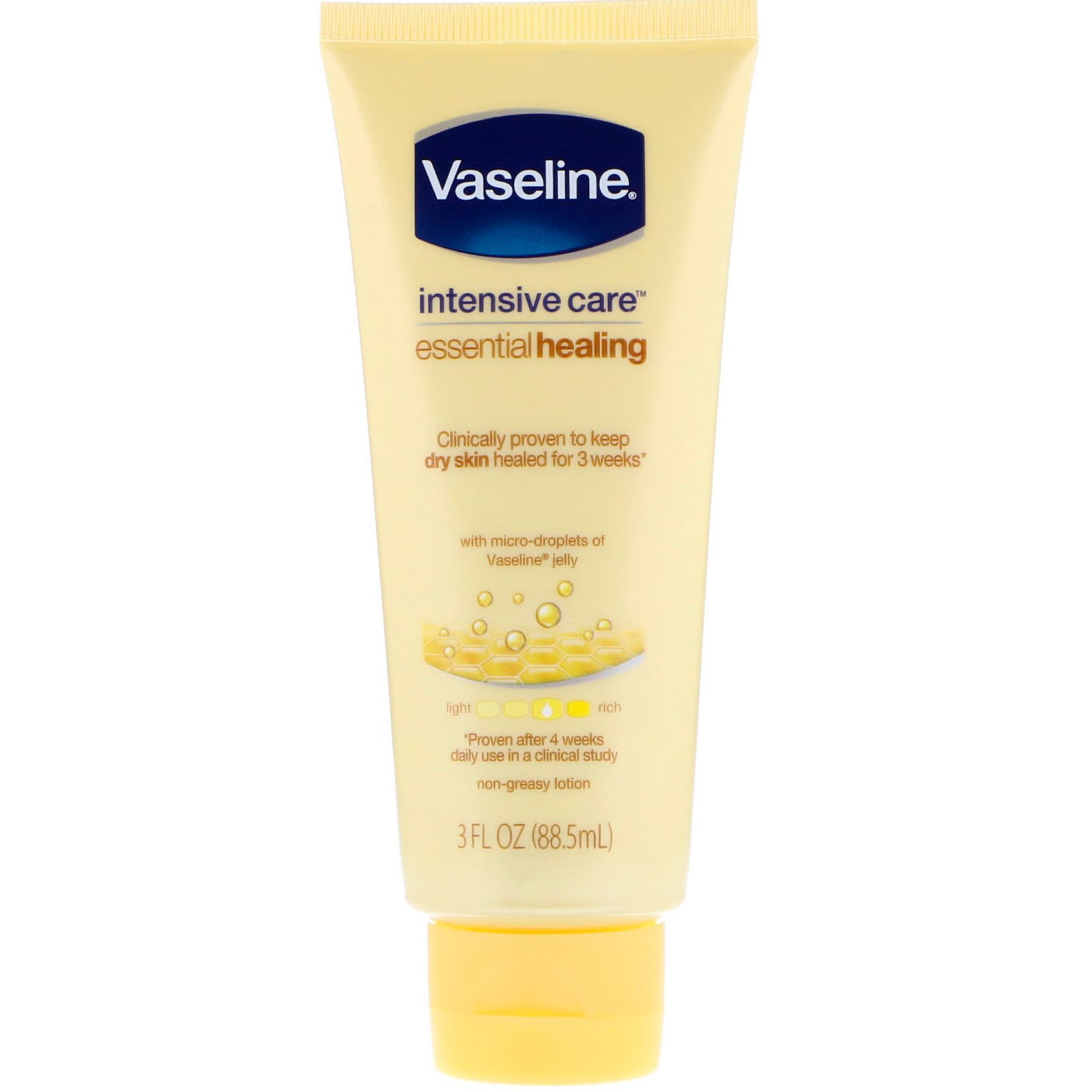 Vaseline, Intensive Care, Essential Healing Non-Greasy Lotion, 3 fl oz ...