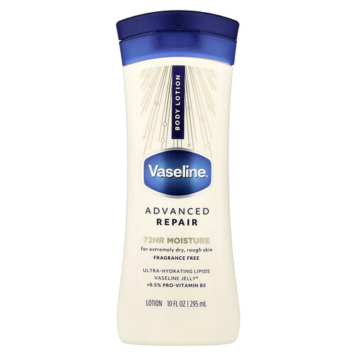 Vaseline, Advanced Repair Body Lotion, reparierende Körperlotion, ohne Duftstoffe, 295 ml (10 fl. oz.)