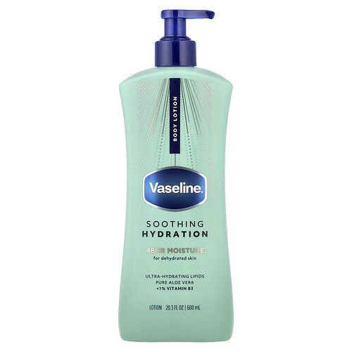 Vaseline, Soothing Hydration Body Lotion, Fresh Aloe, 20.3 fl oz (600 ml)
