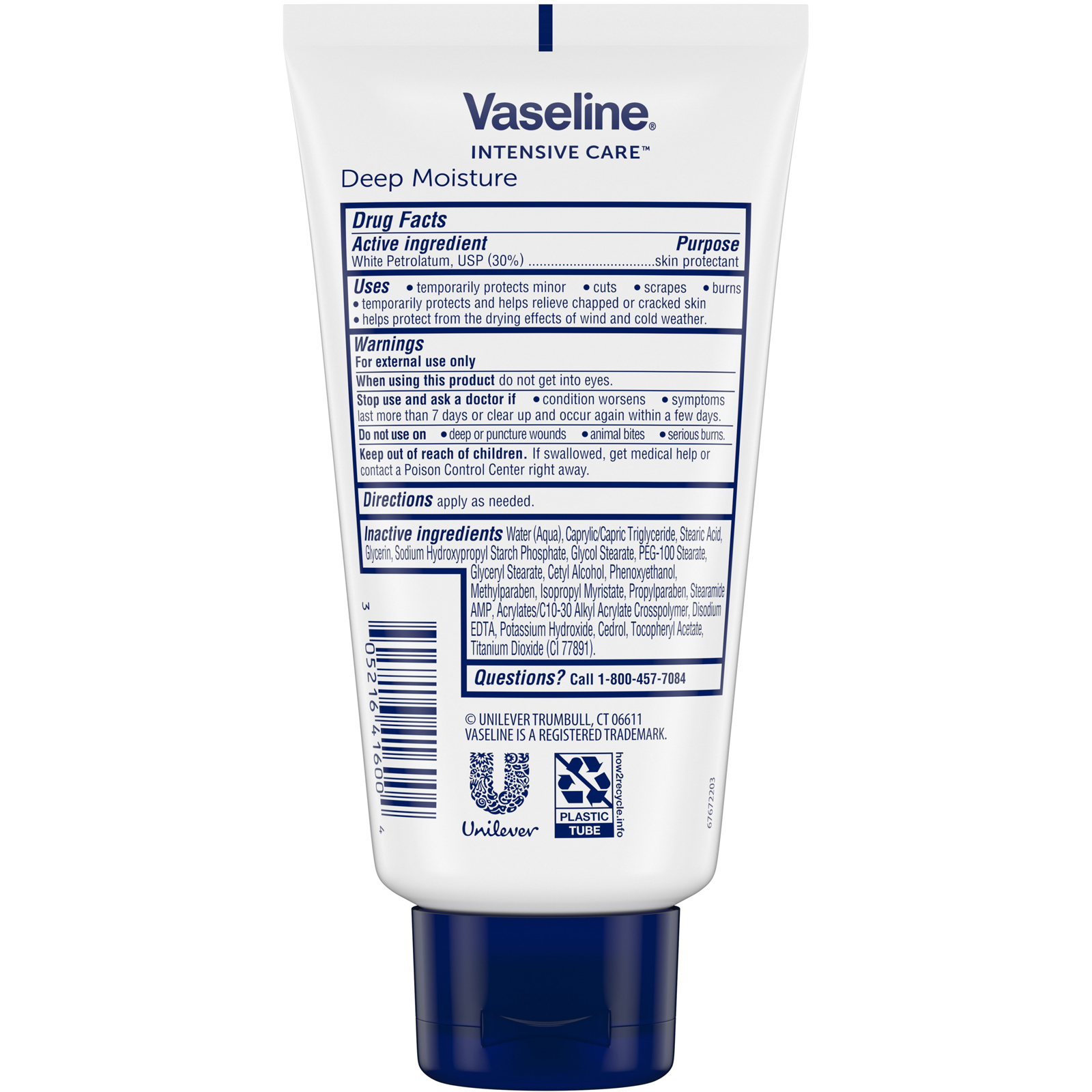Vaseline, Intensive Care, Deep Moisture, Vaseline Jelly Cream, 4.5 oz ...