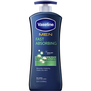 Отзывы о Вазелин, Men, Fast Absorbing Body & Face Lotion, 20.3 fl oz (600 ml)