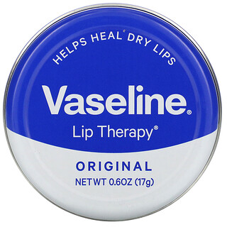 Vaseline, 唇部護理，原味，0.6 盎司（17 克）
