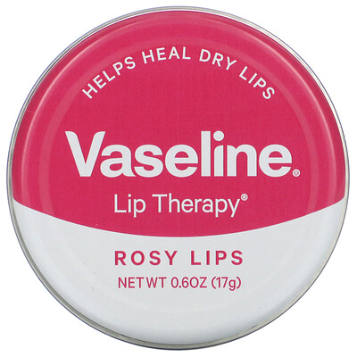Vaseline Lip Therapy, розовые губы, 17 г (0,6 унции)