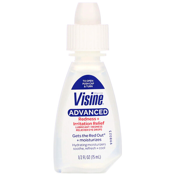Visine, Усовершенствованная формула, устранение покраснений и раздражений, стерильное средство, 15 мл (0,5 жидкой унции)