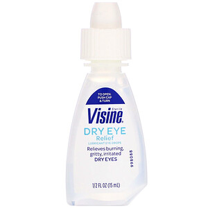 Отзывы о Визин, Dry Eye Relief, Lubricant Eye Drops, Sterile, 1/2 fl oz (15 ml)