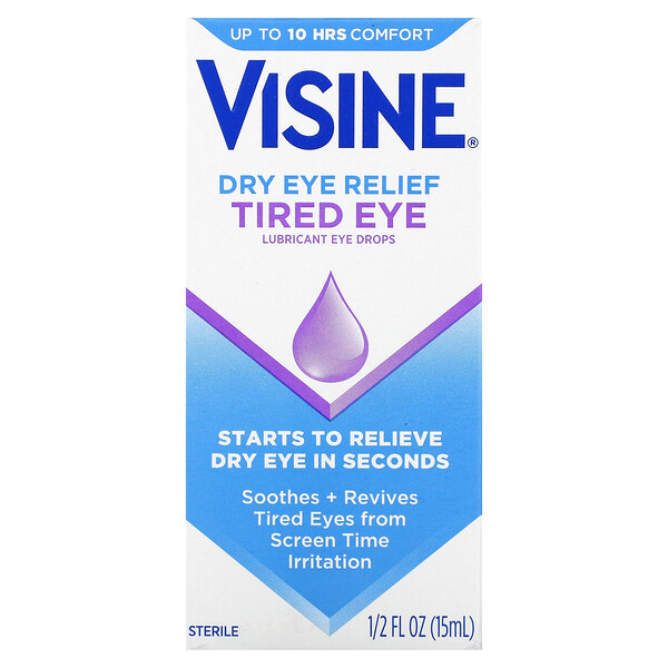 Dry Eye Relief, Lubricant Eye Drops, Tired Eye, 1/2 fl oz (15 ml)
