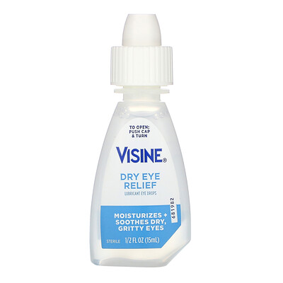 

Visine Dry Eye Relief, Lubricant Eye Drops, 1/2 fl oz (15 ml)