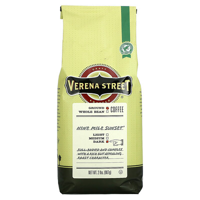 

Verena Street, Nine Mile Sunset, Ground Coffee, Dark Roast, 2 lbs (907 g)