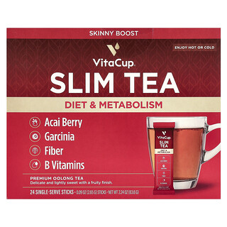 VitaCup, 塑身速溶茶，優質烏龍茶，24 條，每條 0.09 盎司（2.65 克）