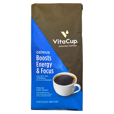 

VitaCup Genius Coffee Ground Medium-Dark Roast 11 oz (312 g)