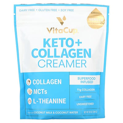 

VitaCup Keto + Collagen Creamer Vanilla 10 oz (284 g)