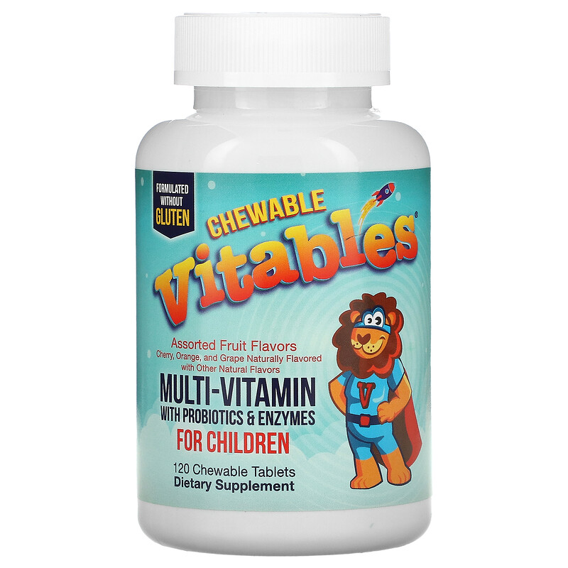 Vitables, Chewable MultiVitamins with Probiotics & Enzymes for