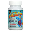 Vitables, Vitamina D3 Mastigável para Crianças, Cereja Preta, 12,5 mcg (500 UI), 90 Comprimidos Mastigáveis