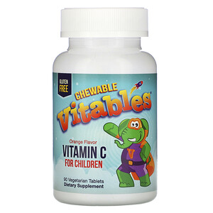 Отзывы о Vitables, Vitamin C Chewables for Children, Orange Flavor, 90 Vegetarian Tablets