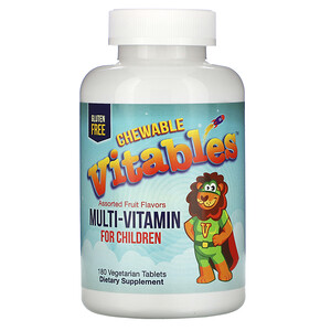 Vitables, Multi-Vitamin for Children, Assorted Fruit Flavors, 180 Vegetarian Tablets отзывы