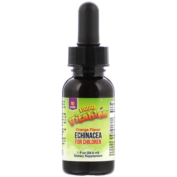 Vitables, Liquid Echinacea For Children, No Alcohol, Orange Flavor, 1