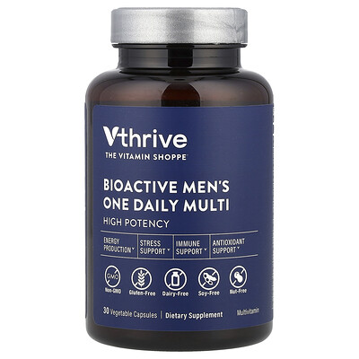Vthrive Bioactive Men's One Daily Multi 30 Vegetable Capsules