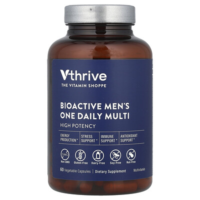 Vthrive  Bioactive Men's One Daily Multi  60 Vegetable Capsules