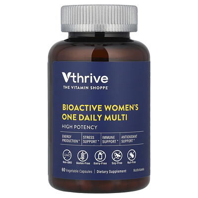 Vthrive  Bioactive Women's One Daily Multi  60 Vegetable Capsules