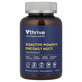Vthrive, Bioactive Women's One Daily Multi, 60 plantaardige capsules