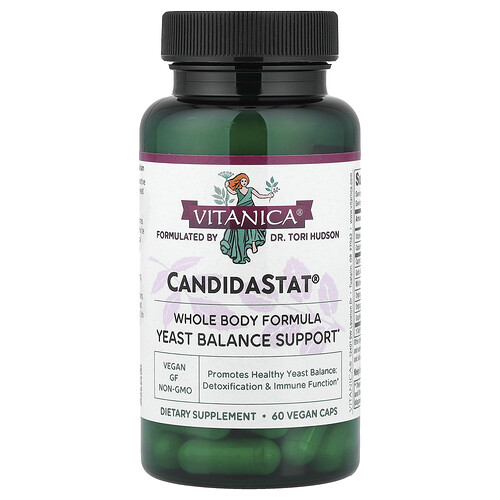 Vitanica CandidaStat®, Yeast Balance Support, 60 Vegan Caps