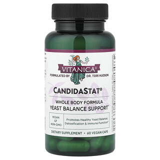 Vitanica, CandidaStat 酵母平衡帮助素食胶囊，60 粒装
