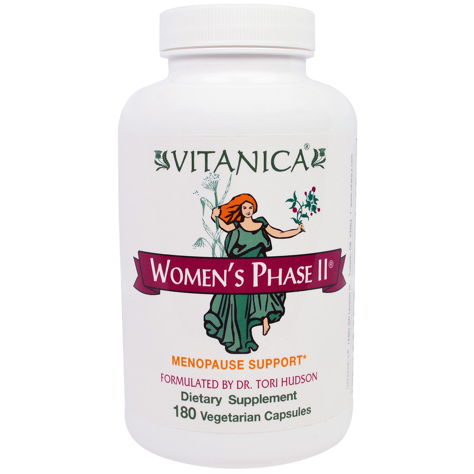 Vitanica, Women's Phase II, Menopause Support, 180 Veggie Caps iHerb
