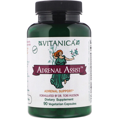 

Adrenal Assist, средство для профилактики заболеваний надпочечников, 90 вегетарианских капсул
