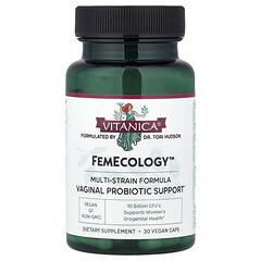 FemEcology™, вагінальна підтримка пробіотиків, 30 веганських капсул