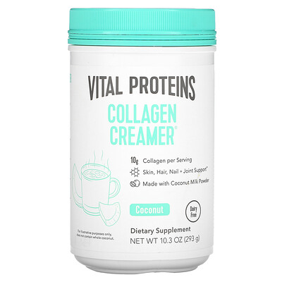 Vital Proteins, Collagen Creamer, Coconut, 10.3 oz (293 g)
