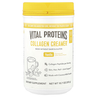Vital Proteins, Kolajen Krema, Vanilya, 10.6 oz (300 gr)