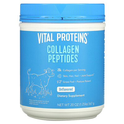 

Vital Proteins пептиды коллагена, без вкусовых добавок, 567 г (1,25 фунта)