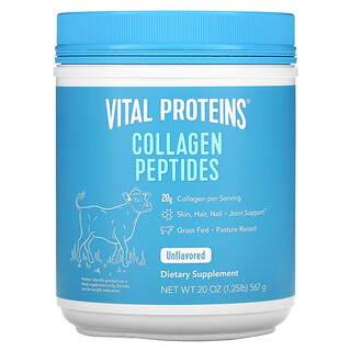 Vital Proteins, 콜라겐 펩타이드, 무맛, 567g(1.25lbs)