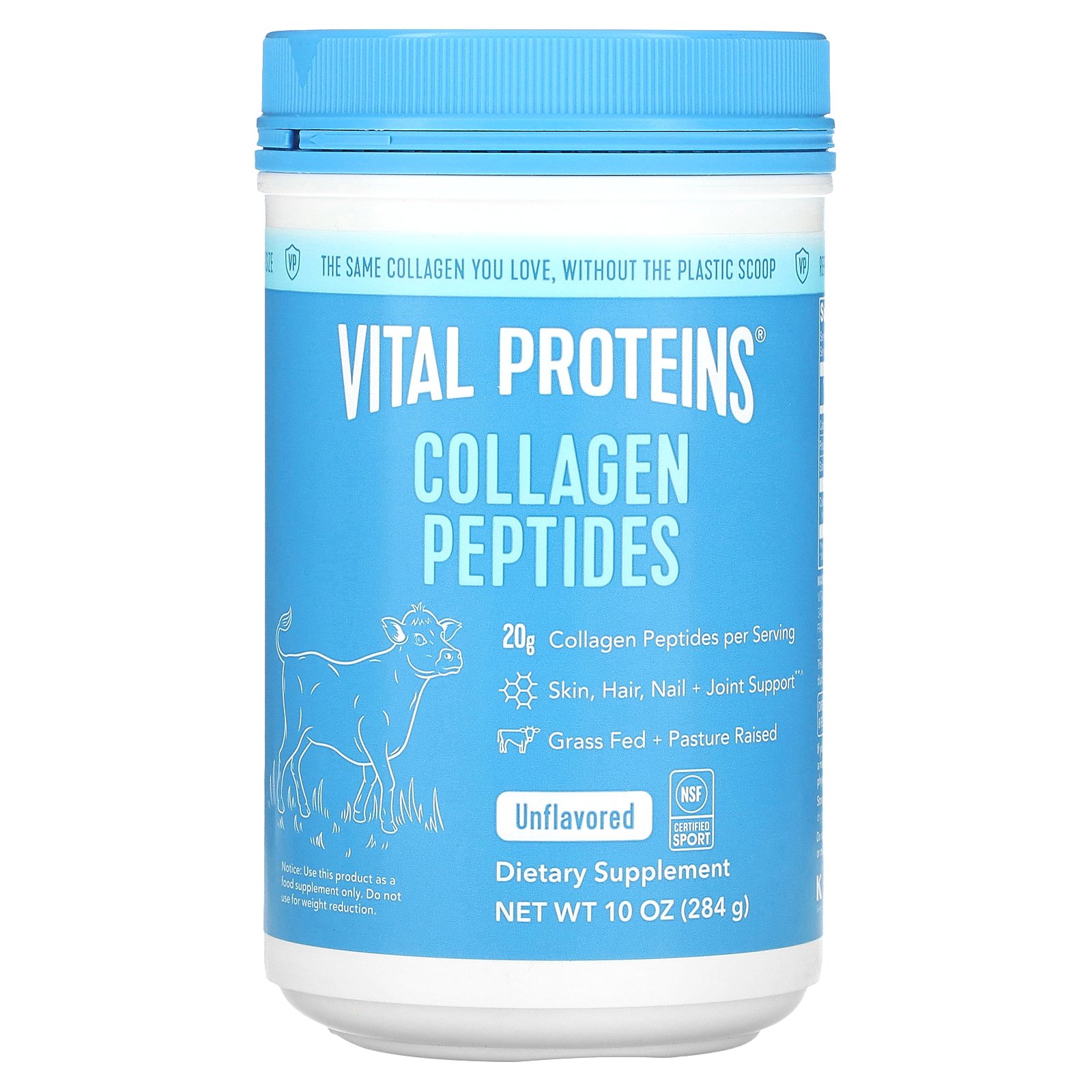 Vital Proteins, Collagen Peptides, Unflavored, 10 oz (284 g)