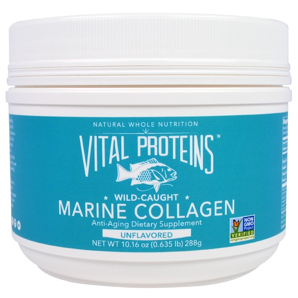 Vital Proteins, Marine Collagen, Wild Caught, Unflavored, 10.16 oz (288