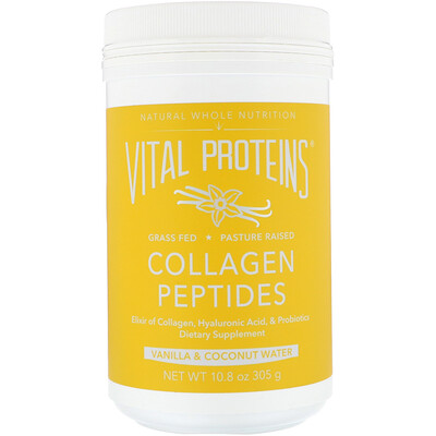 Vital Proteins Пептиды коллагена, ваниль и кокос, 305 г (10,8 унции)
