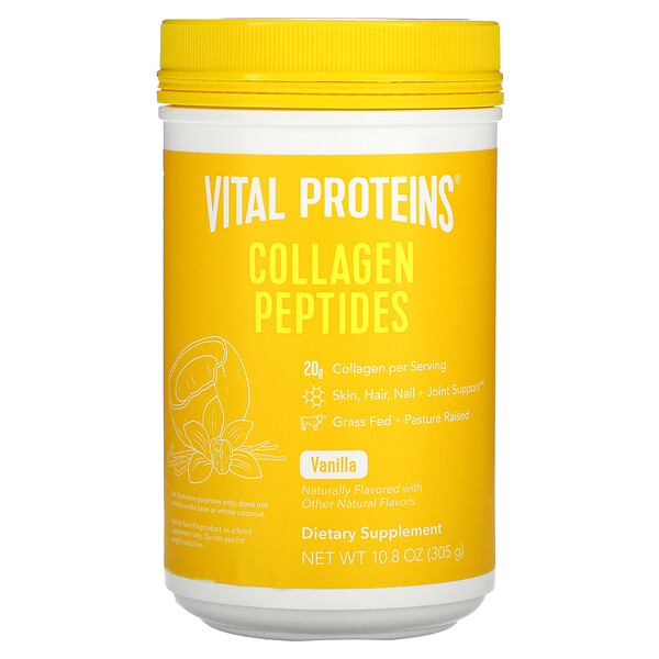 Vital Proteins‏, Collagen Peptides, Vanilla & Coconut Water, 10.8 oz (305 g)
