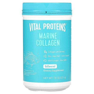 Vital Proteins Морской коллаген из дикой рыбы без добавок 221 г (7 8 унции)