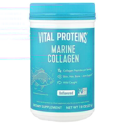 Product Image for Vital Proteins, Marine Collagen, Unflavored, 7.8 oz (221 g)