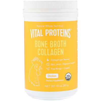 Vital Proteins Коллаген из костного бульона, курица, 285 г (10 унций)