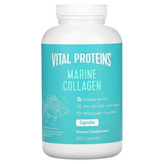 Vital Proteins, Colágeno marino, 360 cápsulas