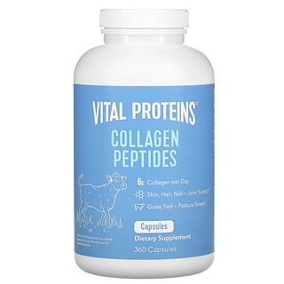 Vital Proteins, 콜라겐 펩타이드, 캡슐 360정