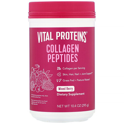 Vital Proteins Пептиды коллагена, смесь ягод, 295 г (10,4 унции)