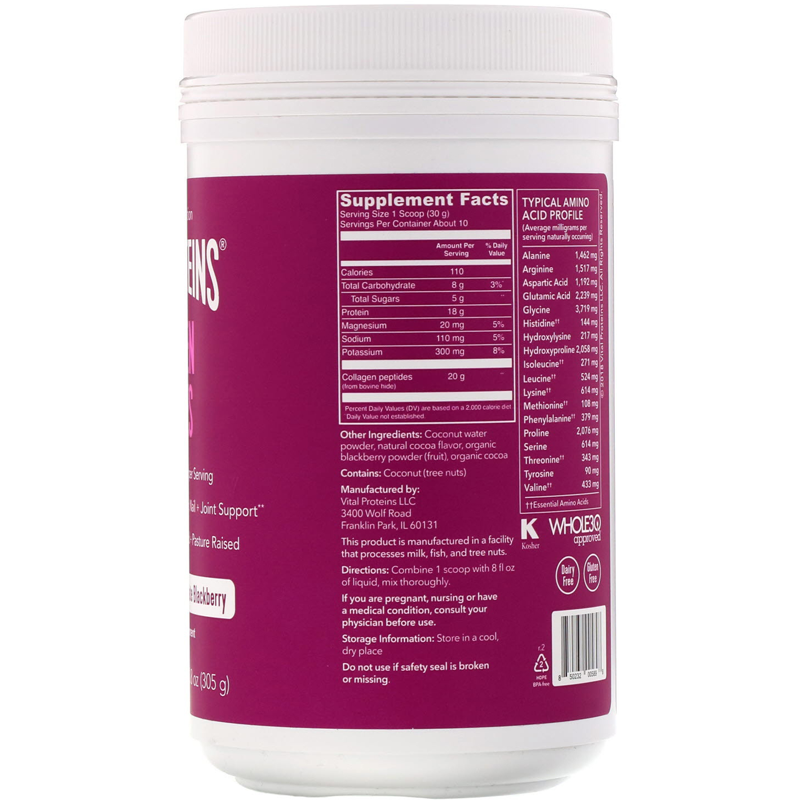 chocolate vital proteins collagen peptides