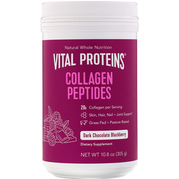 Vital Proteins‏, Collagen Peptides, Dark Chocolate Blackberry, 10.8 oz (305 g)