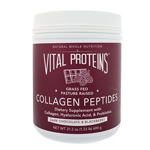 Отзывы о Витал Потеинс, Collagen Peptides, Dark Chocolate & Blackberry , 21.3 oz (604 g)