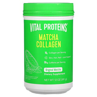 Vital Proteins, 抹茶膠原蛋白，原味抹茶，12盎司（341克）