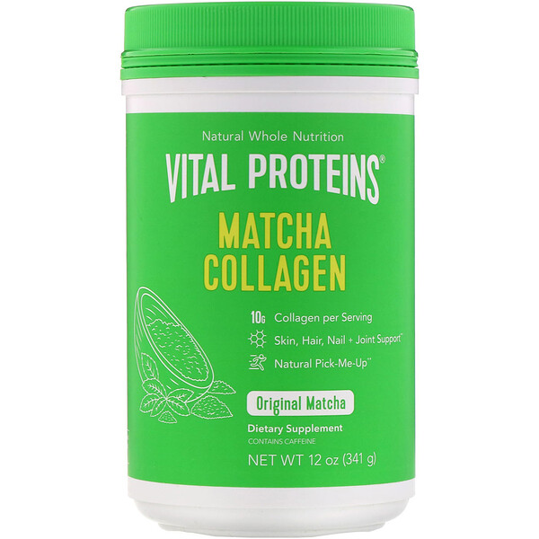 Vital Proteins‏, מאצ'ה קולגן, מאצ'ה מקורית, 341 גר'